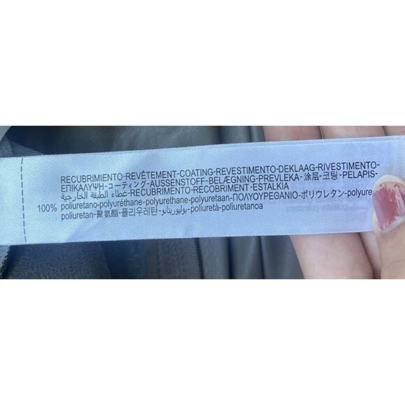 Zara Womens Pants Size M Camel Brown Faux Leather High-Rise Ankle Skinny Legging - Picture 12 of 12